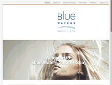 Tablet Screenshot of bluewaterssalonspa.com